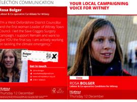 General Election 2019, Rosa Bolger Labour and Co-operative