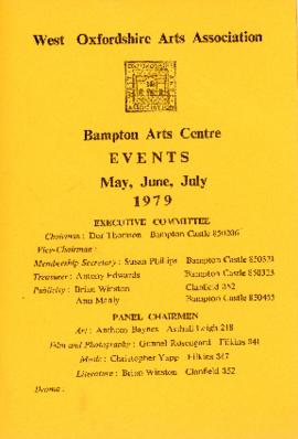 Events calendar for May, June and July 1979