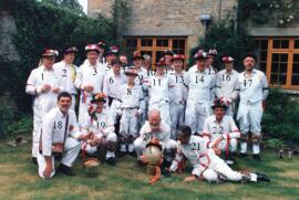 Group photo, Bampton Tradition Morris Men, 1997