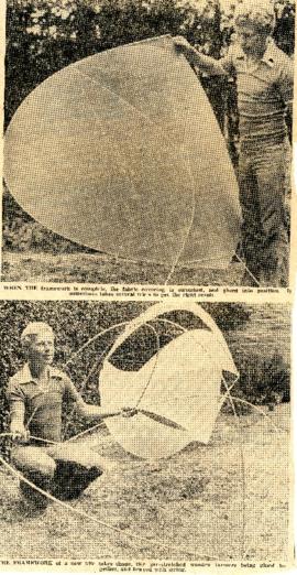 Kite sculpture at Bampton Arts Centre Aug 8-22 1976