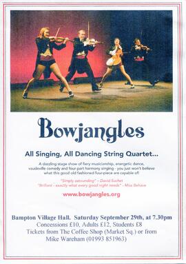 Bowjangles gave a wonderfully skilful and funny evening's entertainment in the Village Hall Satur...