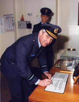 RAF Signal Station, Weald having annual inspection April 1993
