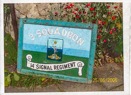 Sign outside the Signal Camp in Weald