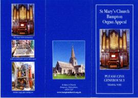 St Mary's Church Bampton Appeal for repair and augmentation of the Organ
