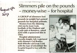 Joan Cook's slimming club raise money for wheelchair