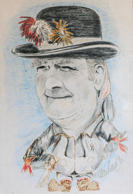 Drawing of Francis Shergold by Alan Beers