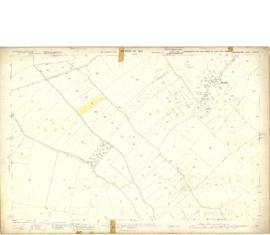 1913 map of Weald, west to Marsh Lane on east edge of Clanfield