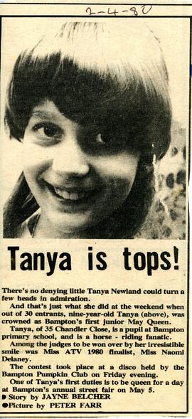 Tanya Newland Is Tops April 2Nd 1980