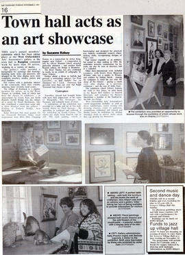 Town Hall acts as an Art showcase November 1997