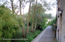 Mill Green path without the flooding 1989-90