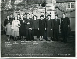 Wedding of Francis & Ann Shergold Dec 27th 1951 - with names