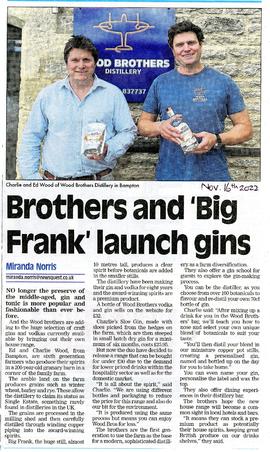 Brothers launch Gin Business