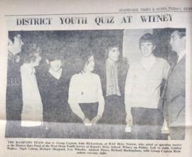District Youth Quiz Bampton Team 1972