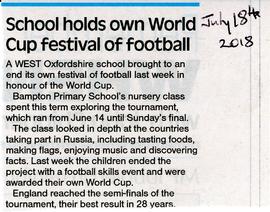 Bampton School used the World Cup to widen their learning