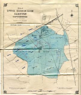 Map with sale of Lower Haddon Farm March 1949