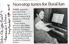 Non-stop tunes for floral fun in Clanfield