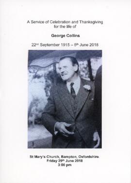 Funeral of George Collins June 29th 2018