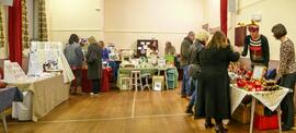 Craft sale in the Village Hall the night the Christmas Tree lights were switched on 2014