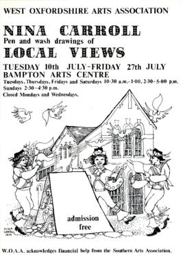 Nina Carroll's pen and wash drawing of local views July 1979