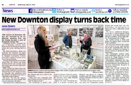 Bampton Community Archive put on an exhibition of the filming of Downton Abbey in Bampton