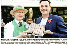 Patrick Strainge wins South of England best sausage