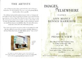 'Images of Elsewhere' November 1998 Ann Manly & Dennis Harrison
