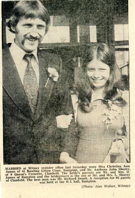 Christina James married Anthony Shurey 1974