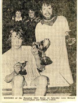 Anthony Collett & Richard Buckingham 1978, 1979 or 1980 Shirt Race winners