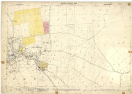 Second Edition 1899. Ordnance Survey Map Central Bampton east  towards Aston