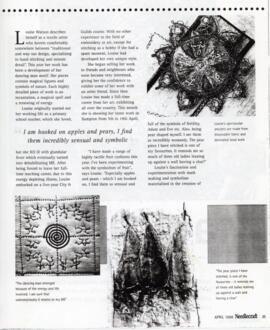 Magical motifs by Louise Watson; exhibition April 1998