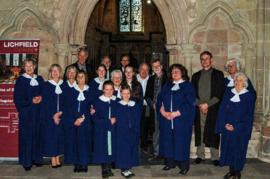 St Mary's choir sing Evensong at Lichfield Cathedral April 18th 2015