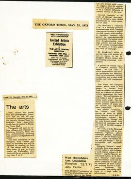 The beginnings of West Oxfordshire Arts Association WOAA 1973