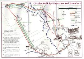 Circular Walk Map -  Plantation and Ham Court