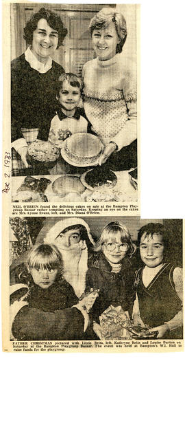 Playgroup Christmas Bazaar Dec 2nd 1983