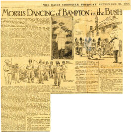 Morris Dancing in Bampton 1912