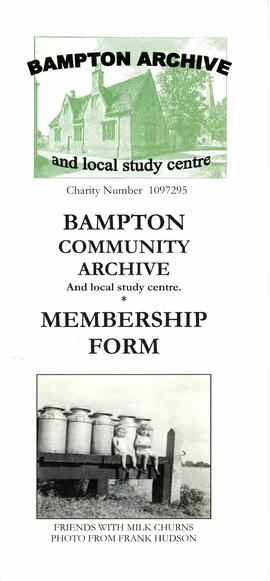 Membership form for Bampton Community Archive (1)