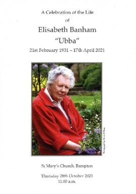 Lis Banham 1931-2021 Funeral Service