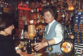 Mrs Jean Elliott, The Talbot hotel.  1984