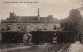 Picture postcard of Weald Manor addressed to Miss H Phillips