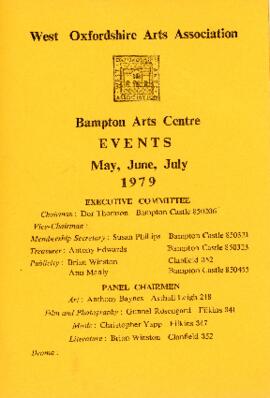 West Ox Arts - Events May June July 1979