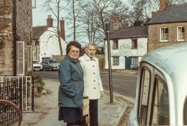 Mrs Marian Stevens, home-help (left) Miss Dorothea Bell, church worker, assistant treasurer WI me...