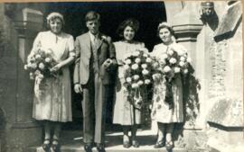Dora, Son, Mary and Kate Aug 10th 1939 Buckland RC Church