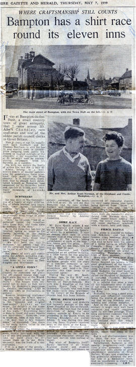 Shirt Race outside The Lamb in the Market Square c1959