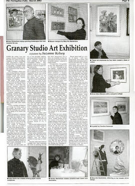 Granary Studio Art Exhibition in the Gallery March 2001
