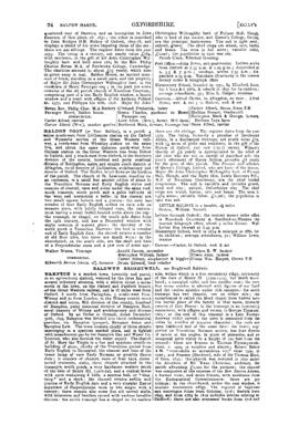 Kelly's Directory for Bampton 1911