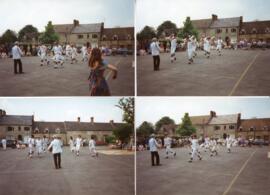 June 1993 Morris Dancing, by the Oxford Arms Inn