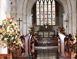 Before removal of the two vicar's seats & the small front choir seats