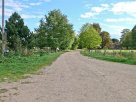 Ham Court farm, behind the big barn, all the buildings