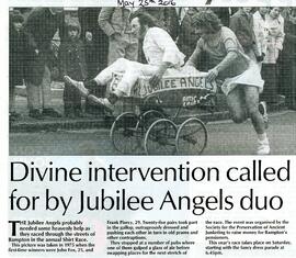 Shirt Race 1975 Mickey Smith in the pram Richard Snooks pushing