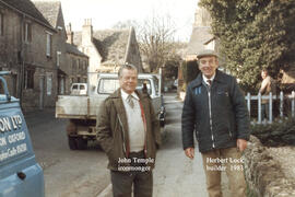 John Temple (L) ironmonger, Herbert Lock (R) builder 1983